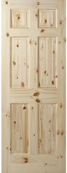 6 Panel Knotty Door